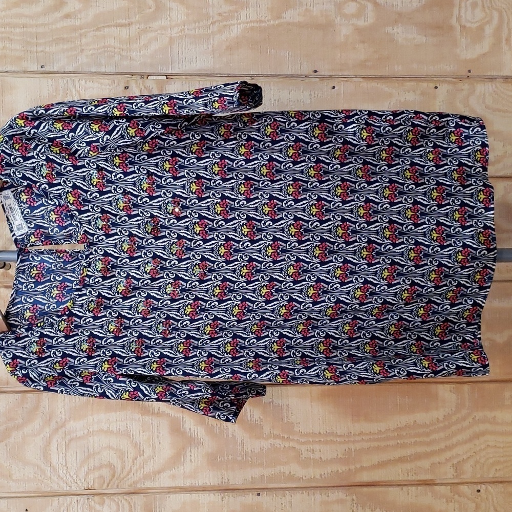 Interdee Paris Multi Color Silk Blend Crystal Embellished Shift Dres…